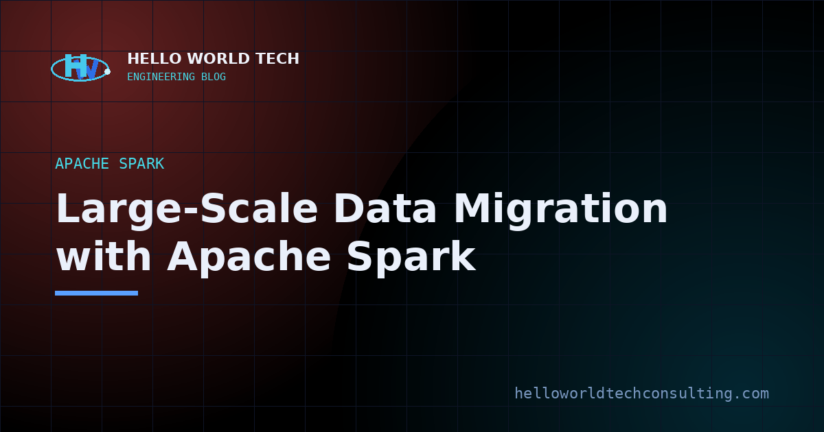 Large-Scale Data Migration with Apache Spark — illustration