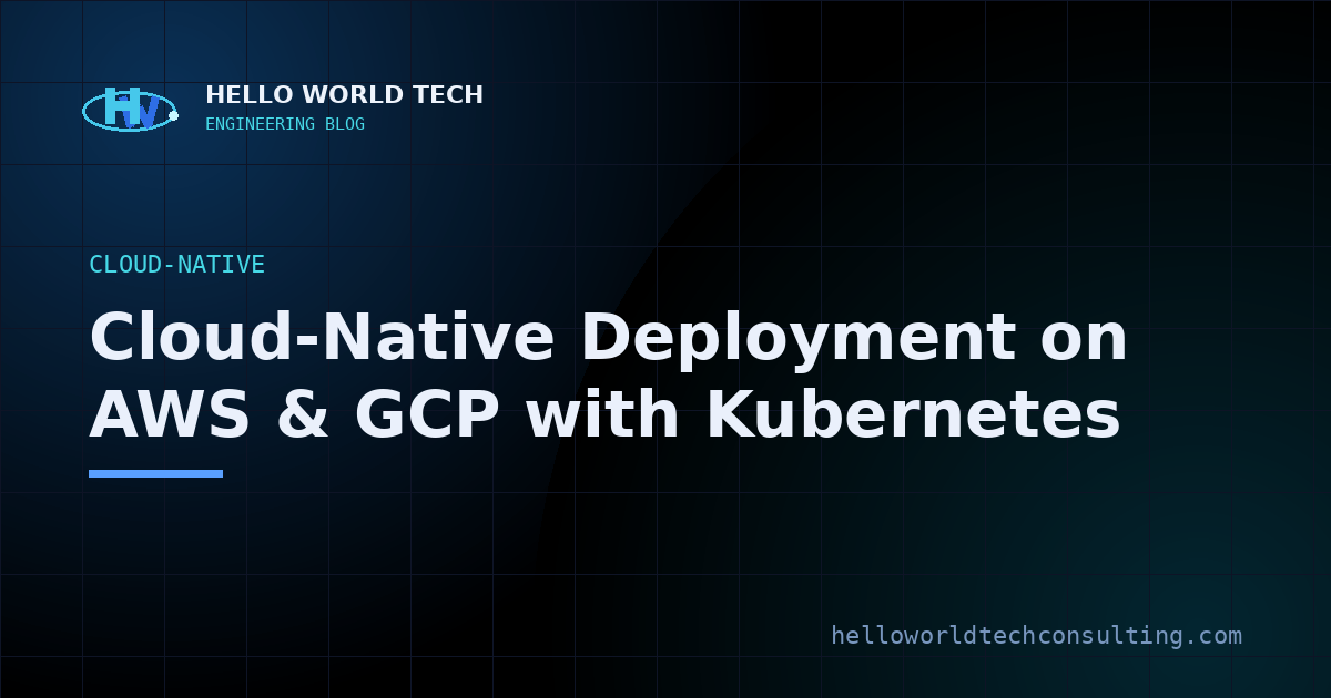 Cloud-Native Deployment on AWS and GCP with Kubernetes — illustration